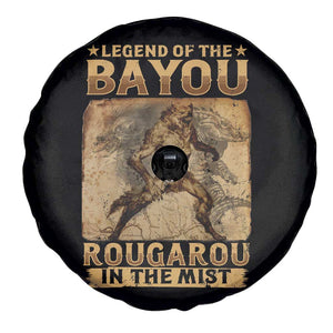 Louisiana Cryptid Rougarou Spare Tire Cover Legend Of The Bayou Rougarou In The Mist TS09 Print Your Wear