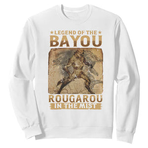 Louisiana Cryptid Rougarou Sweatshirt Legend Of The Bayou Rougarou In The Mist TS09 White Print Your Wear