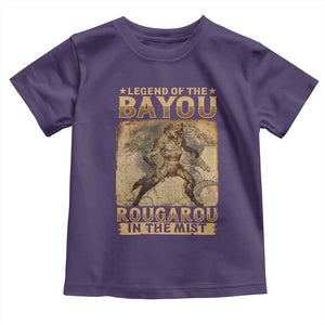 Louisiana Cryptid Rougarou Toddler T Shirt Legend Of The Bayou Rougarou In The Mist TS09 Purple Print Your Wear