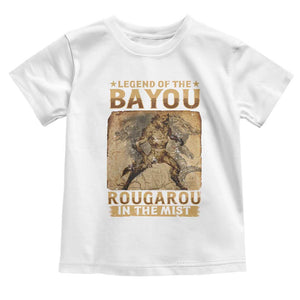 Louisiana Cryptid Rougarou Toddler T Shirt Legend Of The Bayou Rougarou In The Mist TS09 White Print Your Wear