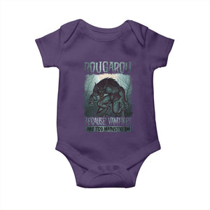 Funny Rougarou Baby Onesie Because Vampires Are Too Mainstream Louisiana Cryptid TS09 Purple Print Your Wear