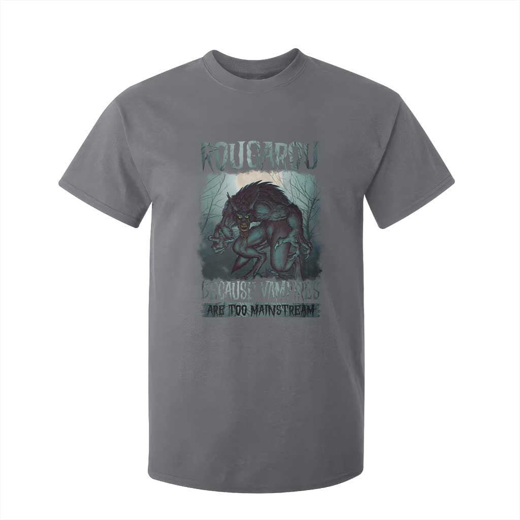 Funny Rougarou T Shirt For Kid Because Vampires Are Too Mainstream Louisiana Cryptid TS09 Charcoal Print Your Wear