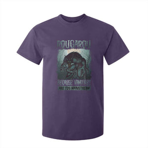 Funny Rougarou T Shirt For Kid Because Vampires Are Too Mainstream Louisiana Cryptid TS09 Purple Print Your Wear