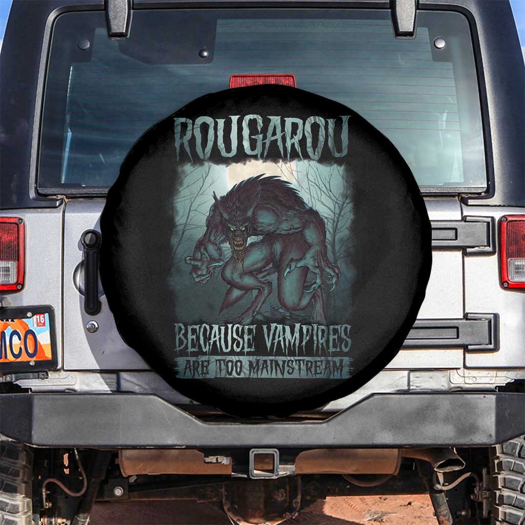 Funny Rougarou Spare Tire Cover Because Vampires Are Too Mainstream Louisiana Cryptid TS09 No hole Black Print Your Wear