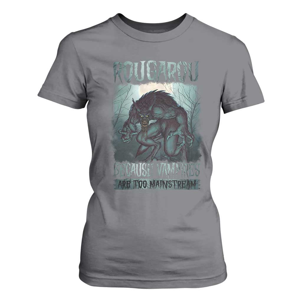 Funny Rougarou T Shirt For Women Because Vampires Are Too Mainstream Louisiana Cryptid TS09 Charcoal Print Your Wear