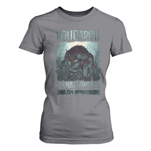 Funny Rougarou T Shirt For Women Because Vampires Are Too Mainstream Louisiana Cryptid TS09 Charcoal Print Your Wear