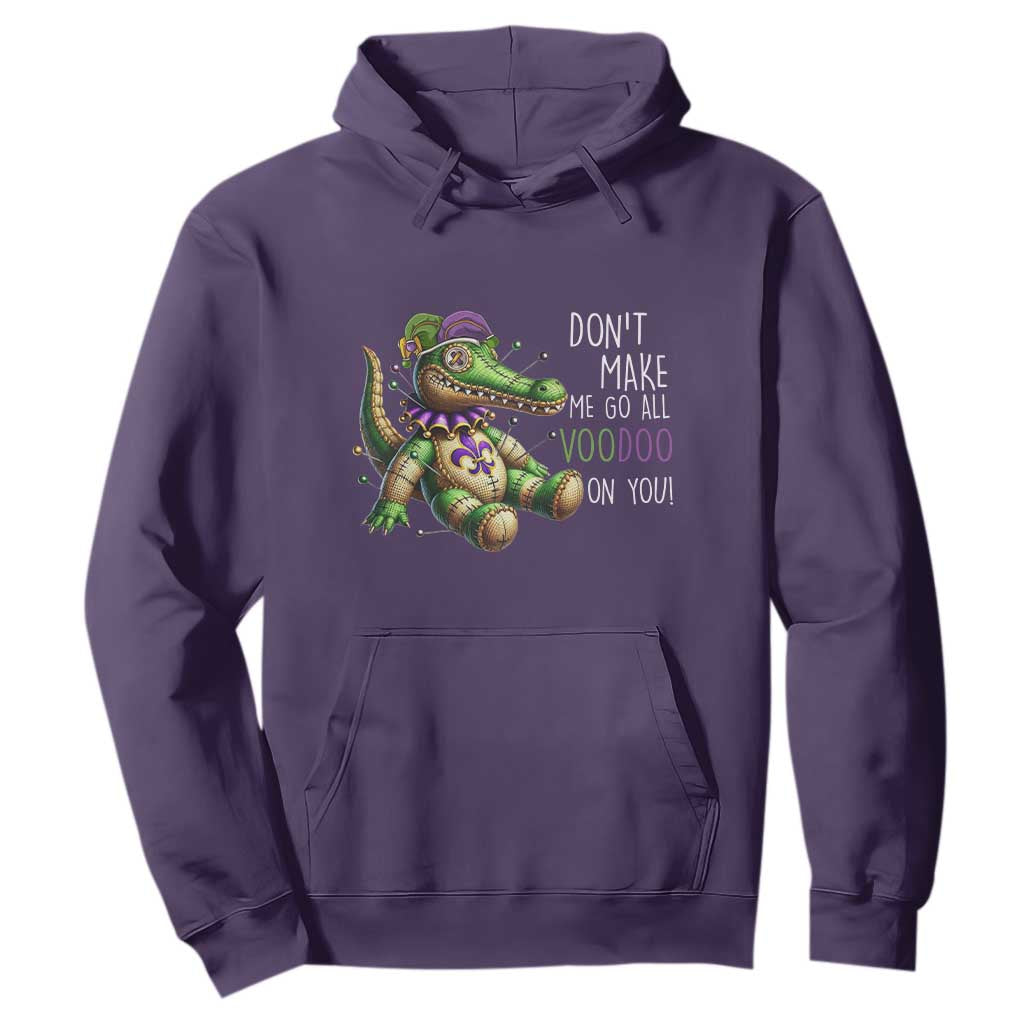 Voodoo Mardi Gras Hoodie Aligator Voodoo Doll New Orleans Louisiana TS09 Purple Print Your Wear