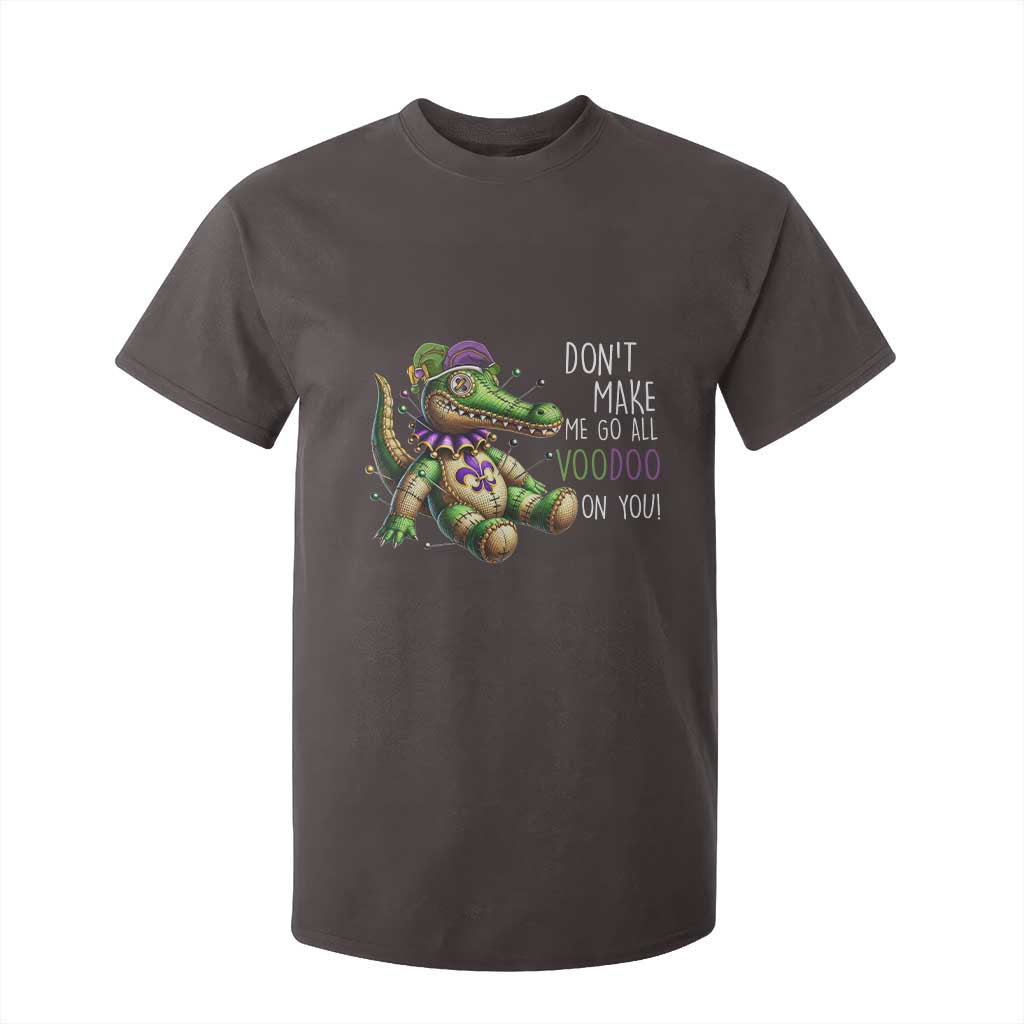 Voodoo Mardi Gras T Shirt For Kid Aligator Voodoo Doll New Orleans Louisiana TS09 Dark Chocolate Print Your Wear