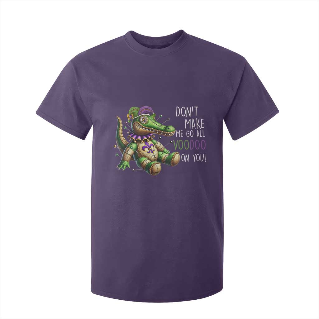 Voodoo Mardi Gras T Shirt For Kid Aligator Voodoo Doll New Orleans Louisiana TS09 Purple Print Your Wear