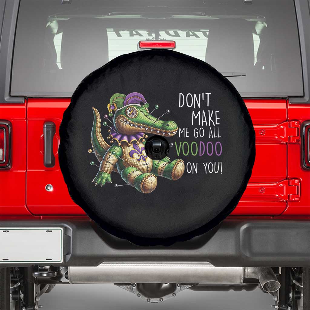 Voodoo Mardi Gras Spare Tire Cover Aligator Voodoo Doll New Orleans Louisiana TS09 Black Print Your Wear