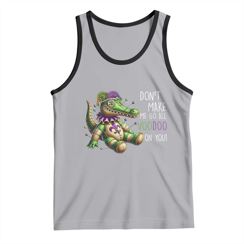 Voodoo Mardi Gras Tank Top Aligator Voodoo Doll New Orleans Louisiana TS09 Athletic Heather Black Print Your Wear