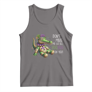 Voodoo Mardi Gras Tank Top Aligator Voodoo Doll New Orleans Louisiana TS09 Deep Heather Print Your Wear