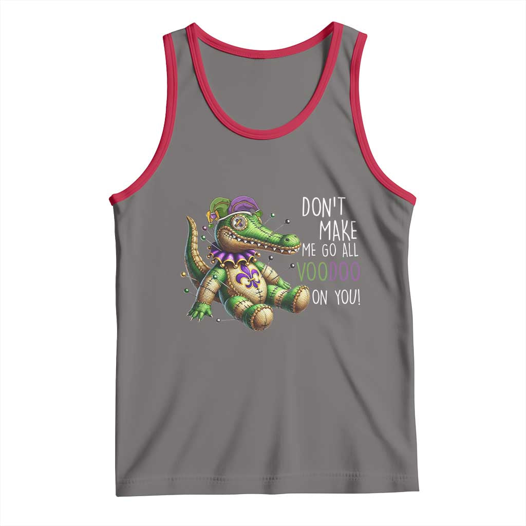 Voodoo Mardi Gras Tank Top Aligator Voodoo Doll New Orleans Louisiana TS09 Deep Heather Red Print Your Wear