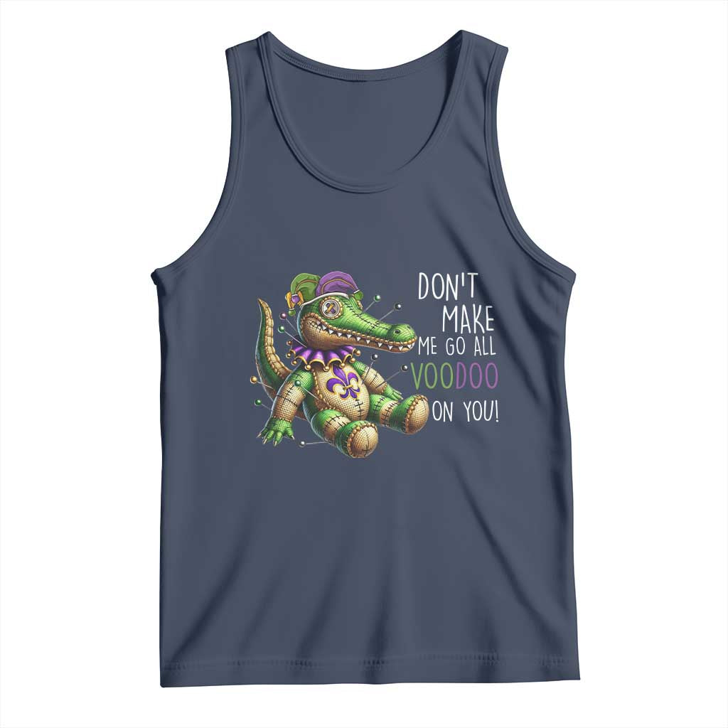 Voodoo Mardi Gras Tank Top Aligator Voodoo Doll New Orleans Louisiana TS09 Navy Print Your Wear