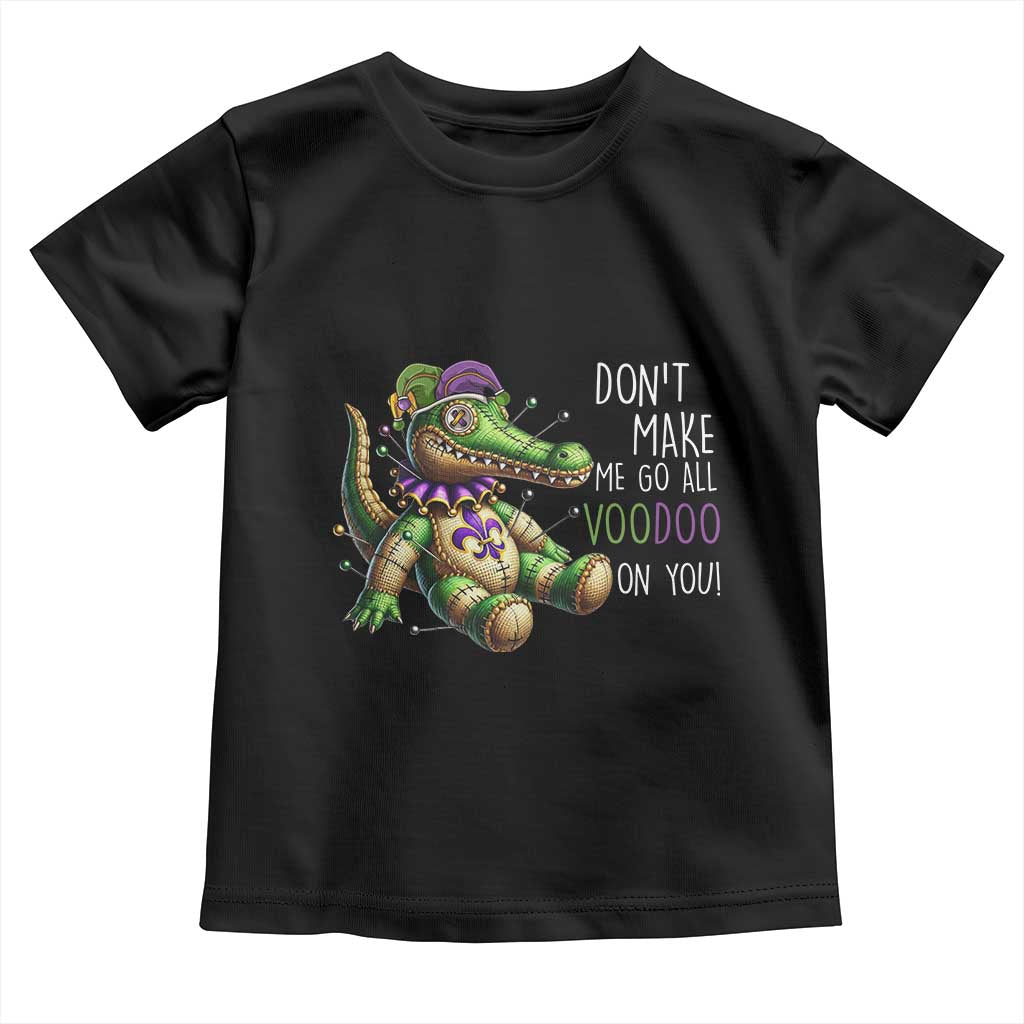 Voodoo Mardi Gras Toddler T Shirt Aligator Voodoo Doll New Orleans Louisiana TS09 Black Print Your Wear