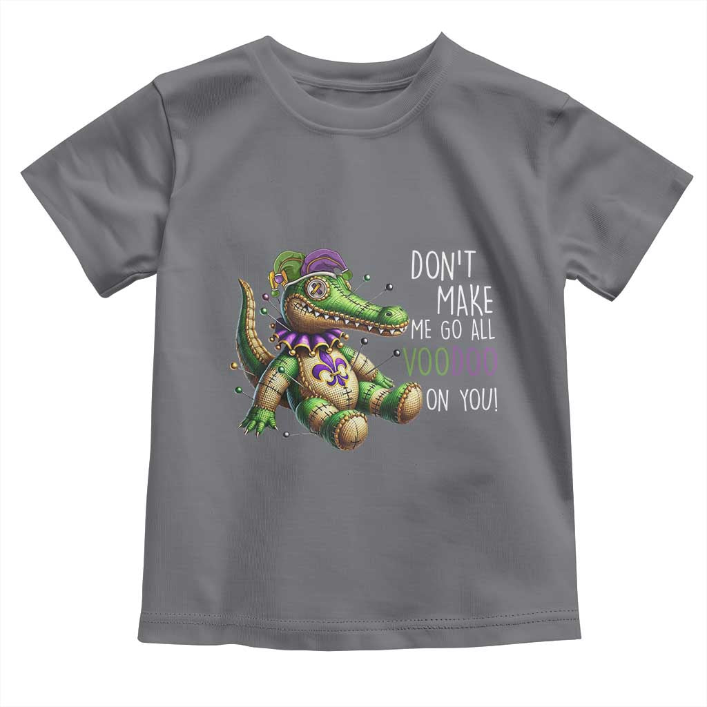 Voodoo Mardi Gras Toddler T Shirt Aligator Voodoo Doll New Orleans Louisiana TS09 Charcoal Print Your Wear