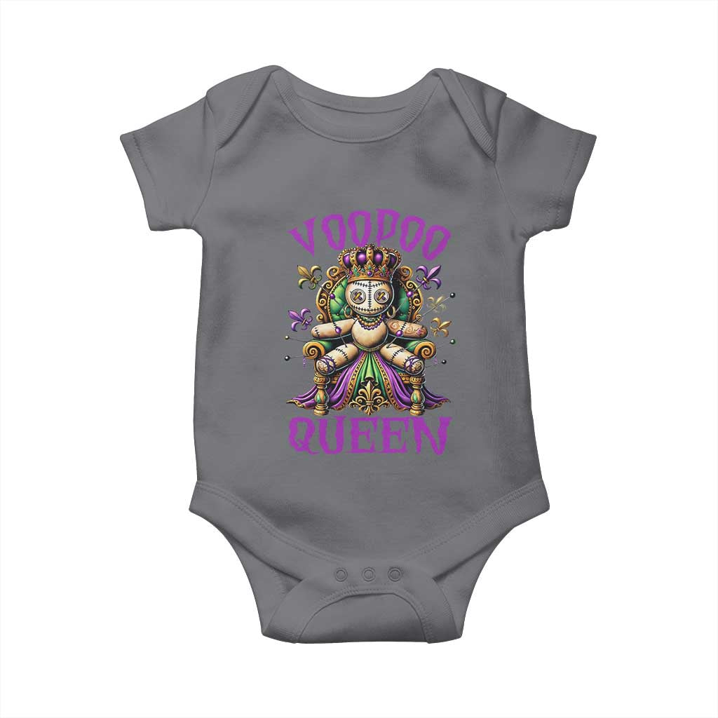 Mardi Gras Voodoo Queen Baby Onesie TS09 Charcoal Print Your Wear