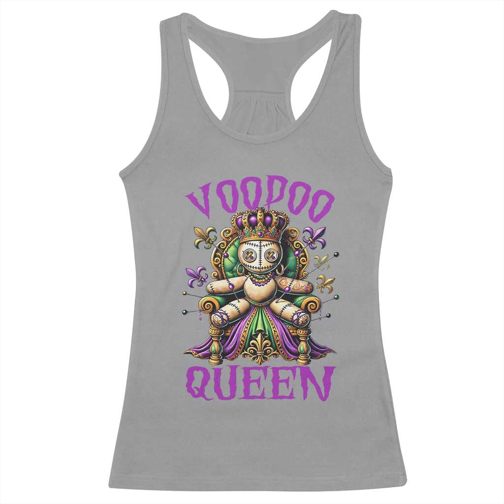 Mardi Gras Voodoo Queen Racerback Tank Top TS09 Athletic Heather Print Your Wear