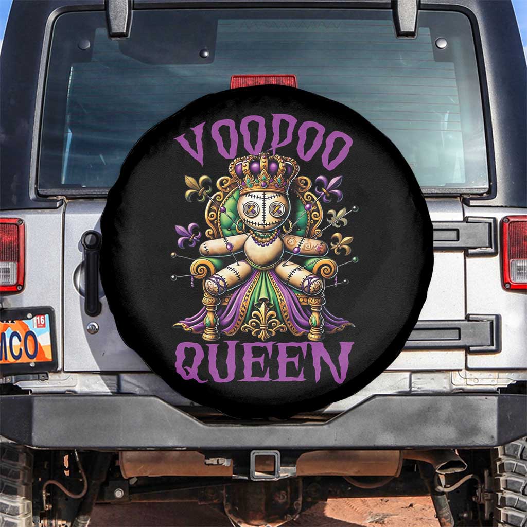 Mardi Gras Voodoo Queen Spare Tire Cover TS09 No hole Black Print Your Wear