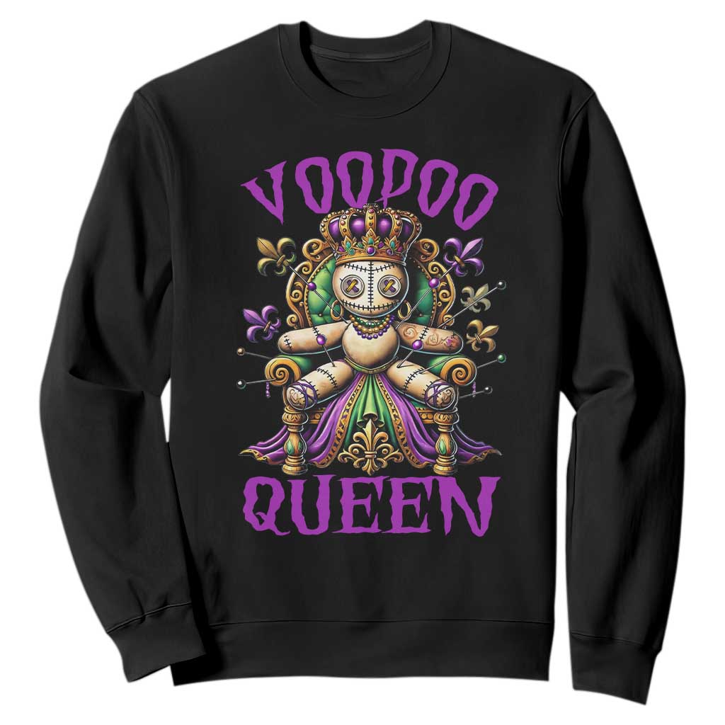 Mardi Gras Voodoo Queen Sweatshirt TS09 Black Print Your Wear