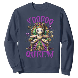 Mardi Gras Voodoo Queen Sweatshirt TS09 Navy Print Your Wear