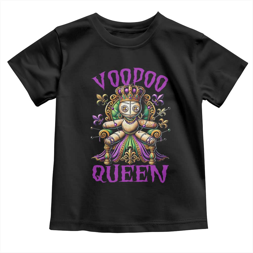 Mardi Gras Voodoo Queen Toddler T Shirt TS09 Black Print Your Wear