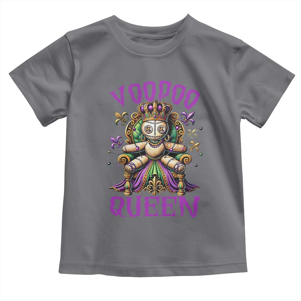 Mardi Gras Voodoo Queen Toddler T Shirt TS09 Charcoal Print Your Wear