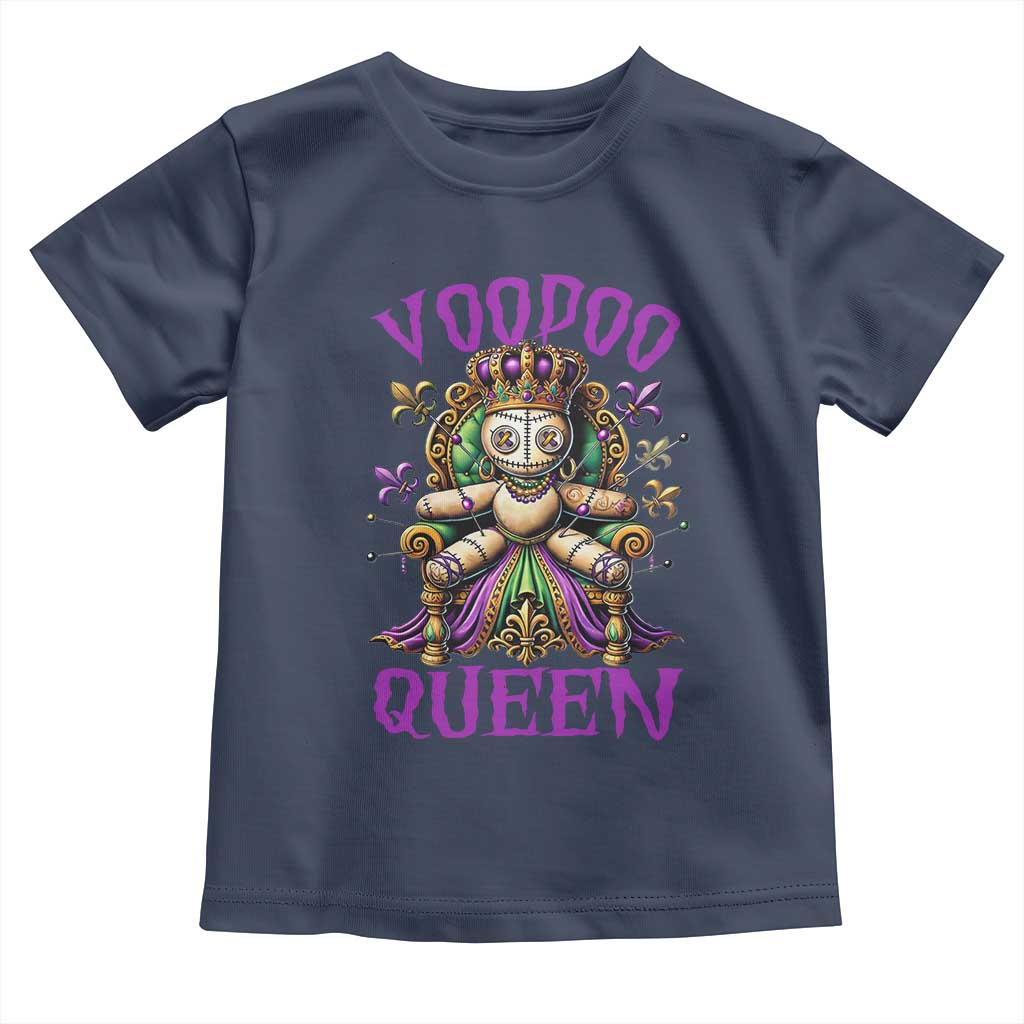 Mardi Gras Voodoo Queen Toddler T Shirt TS09 Navy Print Your Wear