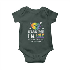 St Patrick's Day Baby Onesie Kiss Me I'm Gay Or Irish Or Drunk Or Whatever TS09 Print Your Wear