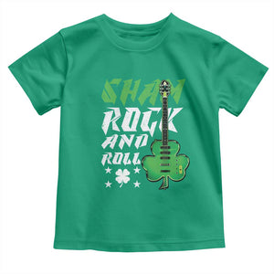St Patrick's Day Toddler T Shirt Funny Sham Rock N Roll Shamrock Guitar TS09 Irish Green Print Your Wear