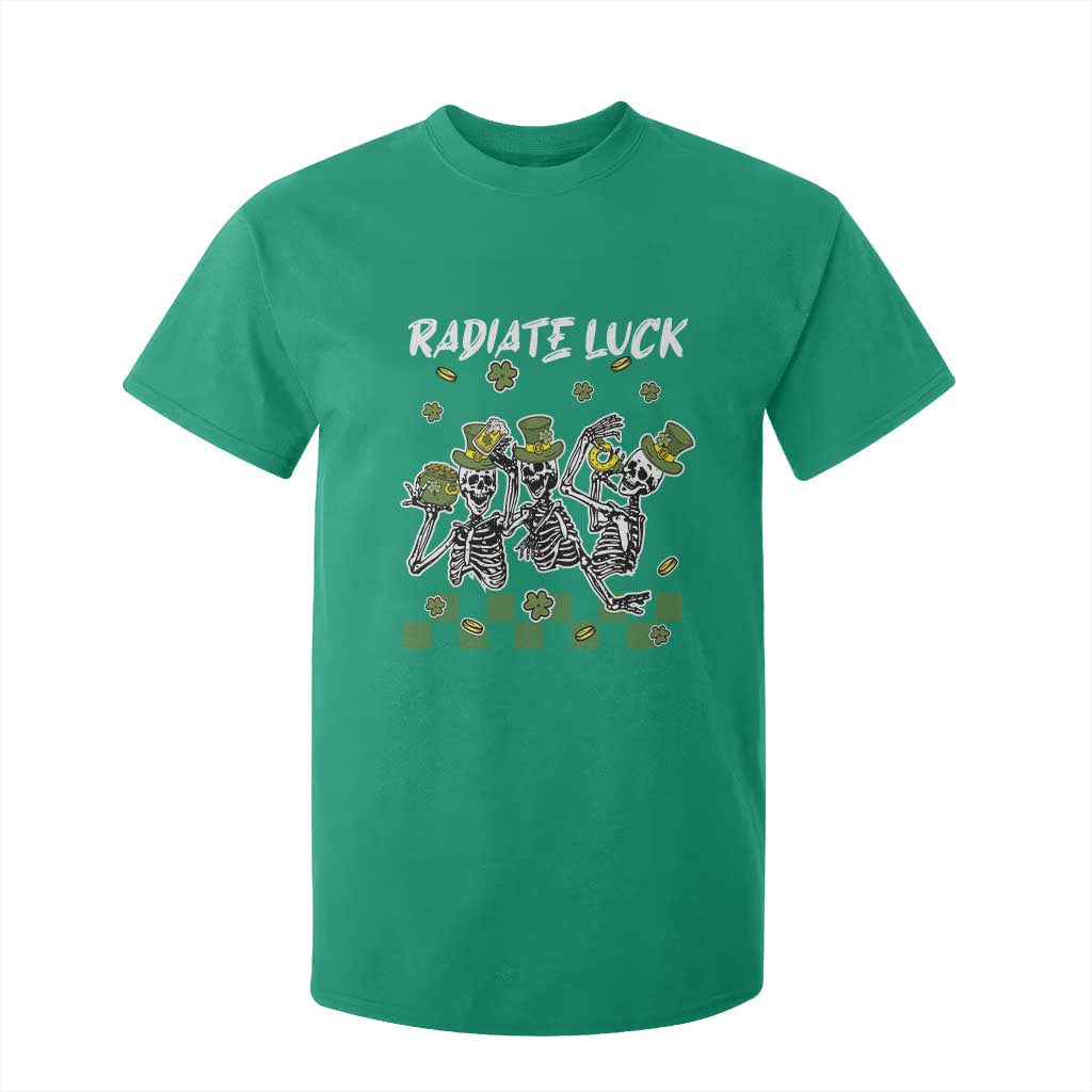 St Patrick's Day T Shirt For Kid Radiate Luck Funny Skeleton Radiology TS09 Irish Green Print Your Wear