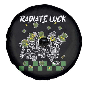 St Patrick's Day Spare Tire Cover Radiate Luck Funny Skeleton Radiology TS09 Print Your Wear