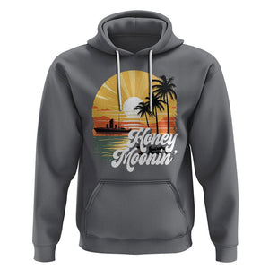 Honeymoon Hoodie Beach Trip Married Couple Matching TS09 Charcoal Printyourwear
