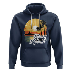 Honeymoon Hoodie Beach Trip Married Couple Matching TS09 Navy Printyourwear