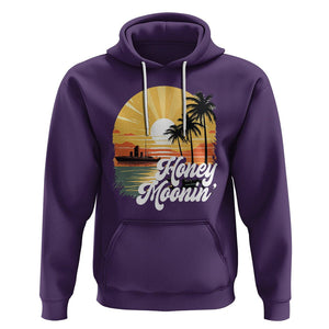 Honeymoon Hoodie Beach Trip Married Couple Matching TS09 Purple Printyourwear