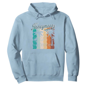 Honeymoon Vibe Hoodie Beach Trip Married Couple Matching TS09 Light Blue Print Your Wear