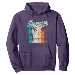 Honeymoon Vibe Hoodie Beach Trip Married Couple Matching TS09 Purple Print Your Wear