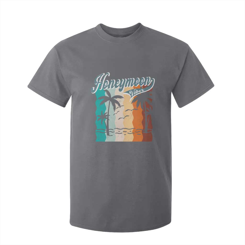 Honeymoon Vibe T Shirt For Kid Beach Trip Married Couple Matching TS09 Charcoal Print Your Wear