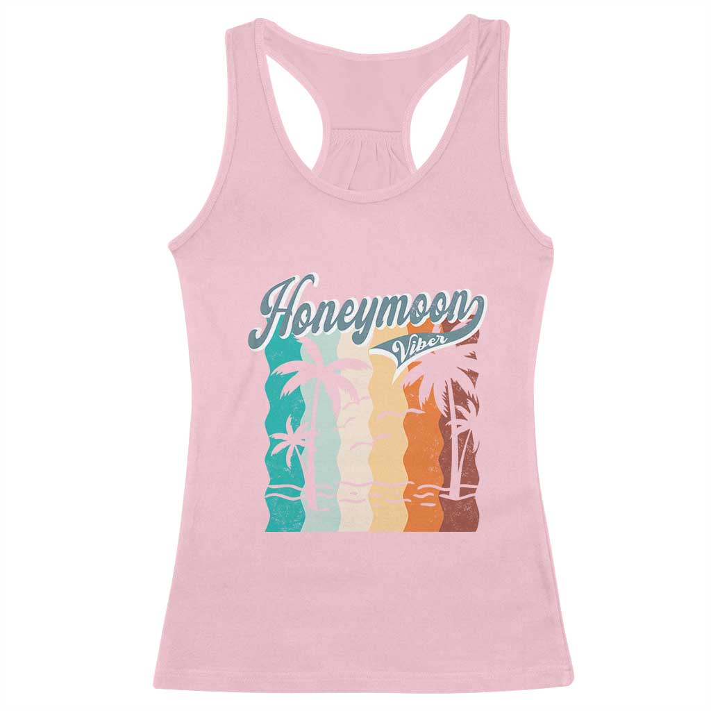 Honeymoon Vibe Racerback Tank Top Beach Trip Married Couple Matching TS09 Light Pink Print Your Wear
