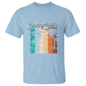 Honeymoon Vibe T Shirt Beach Trip Married Couple Matching TS09 Light Blue Print Your Wear