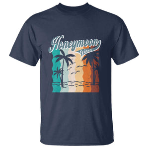 Honeymoon Vibe T Shirt Beach Trip Married Couple Matching TS09 Navy Print Your Wear