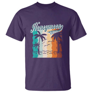 Honeymoon Vibe T Shirt Beach Trip Married Couple Matching TS09 Purple Print Your Wear