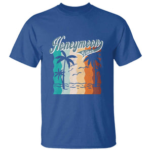 Honeymoon Vibe T Shirt Beach Trip Married Couple Matching TS09 Royal Blue Print Your Wear