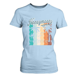 Honeymoon Vibe T Shirt For Women Beach Trip Married Couple Matching TS09 Light Blue Print Your Wear