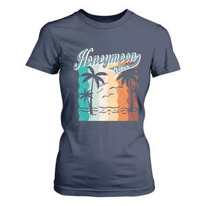 Honeymoon Vibe T Shirt For Women Beach Trip Married Couple Matching TS09 Navy Print Your Wear