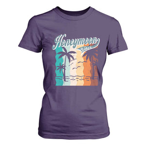 Honeymoon Vibe T Shirt For Women Beach Trip Married Couple Matching TS09 Purple Print Your Wear