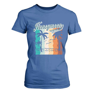 Honeymoon Vibe T Shirt For Women Beach Trip Married Couple Matching TS09 Royal Blue Print Your Wear