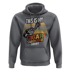 This Is My Cigar Smoking Hoodie TS09 Charcoal Print Your Wear