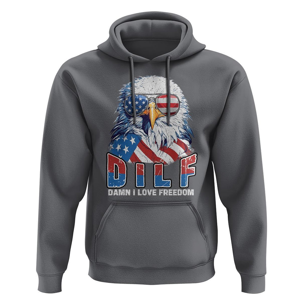 Funny 4th Of July Hoodie Damn I Love Freedom TS09 Charcoal Print Your Wear