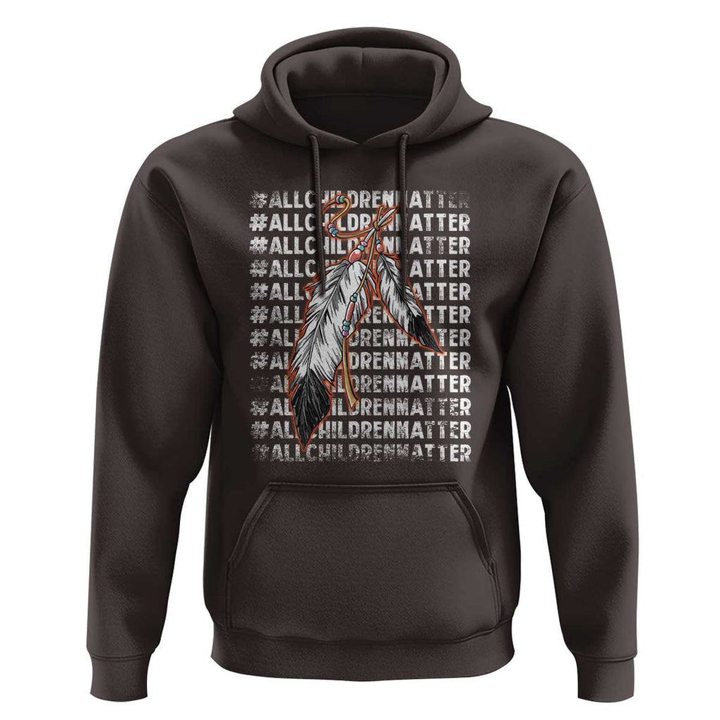 Orange Shirt Day Hoodie All Children Matter Indigenous Children TS09 Dark Chocolate Print Your Wear